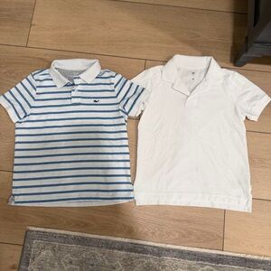 Vineyard Vines boys Edgartown Polo shirt S 8-10 blue white striped GAP Kids